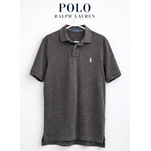 Polo Ralph Lauren Gray Classic Fit Polo Shirt Minimalist Preppy